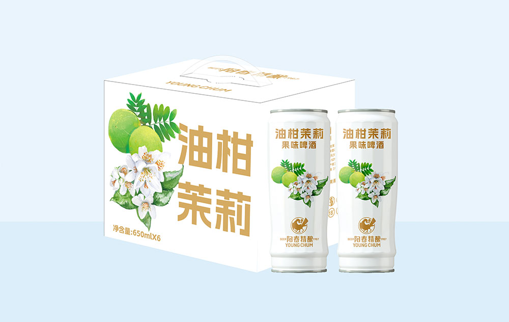 阳春油柑茉莉果味啤酒640ml冠军杯