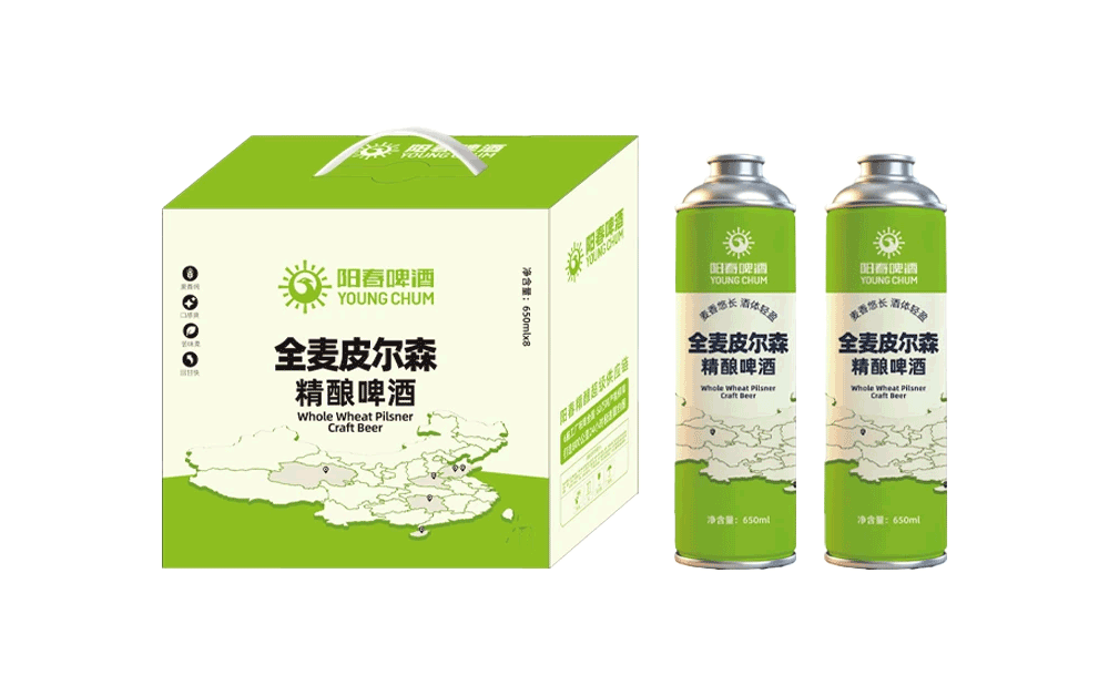 阳春全麦皮尔森精酿啤酒650ml罐装