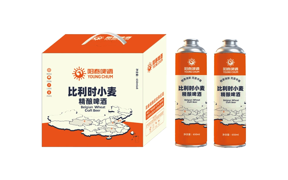 阳春比利时小麦精酿啤酒650ml罐装