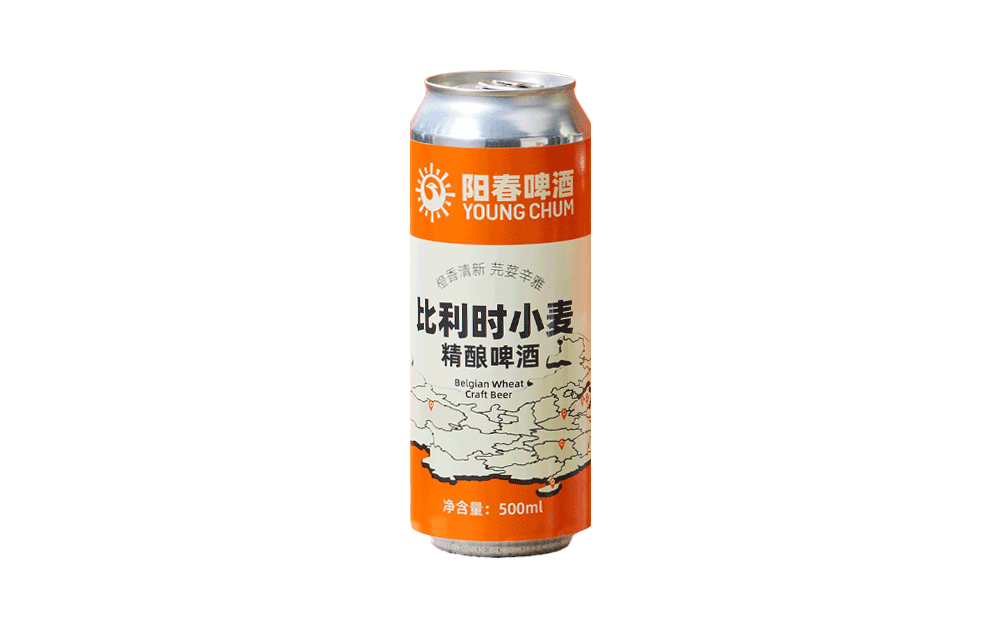 阳春比利时小麦精酿啤酒500ml罐装
